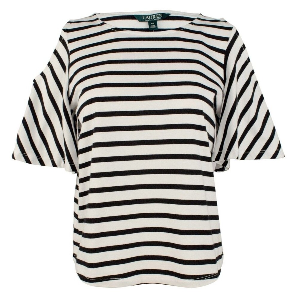 Ralph Lauren Women's Petite Jersey Cold-Shoulder Top-W-PM